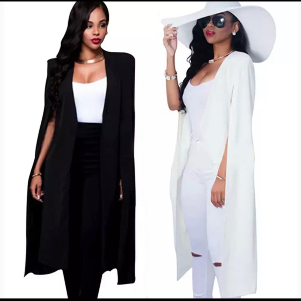 Fierce Boss Babe Long Cape Jacket